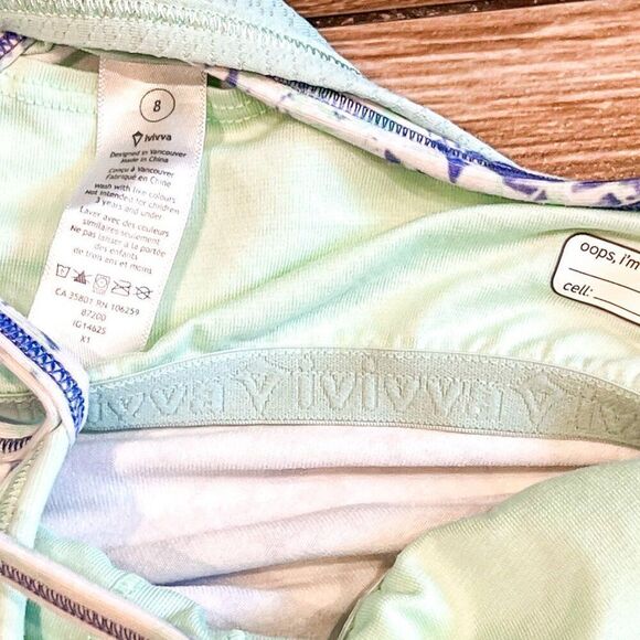 Ivivva by Lululemon Double Dutch Tank Top with Built In Sports Bra Size 8 - Picture 3 of 5